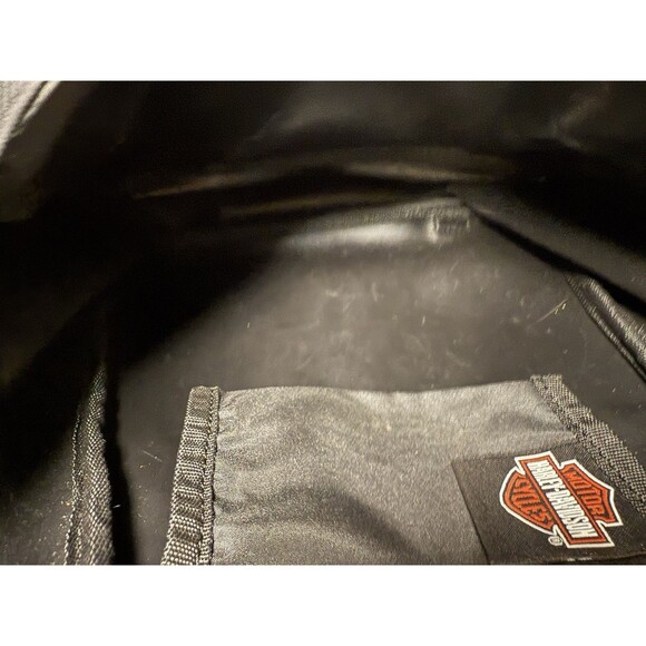 Harley Davidson Vintage Intersport Fashions Backpack Metal Logo Nylon Cloth - Picture 8 of 16